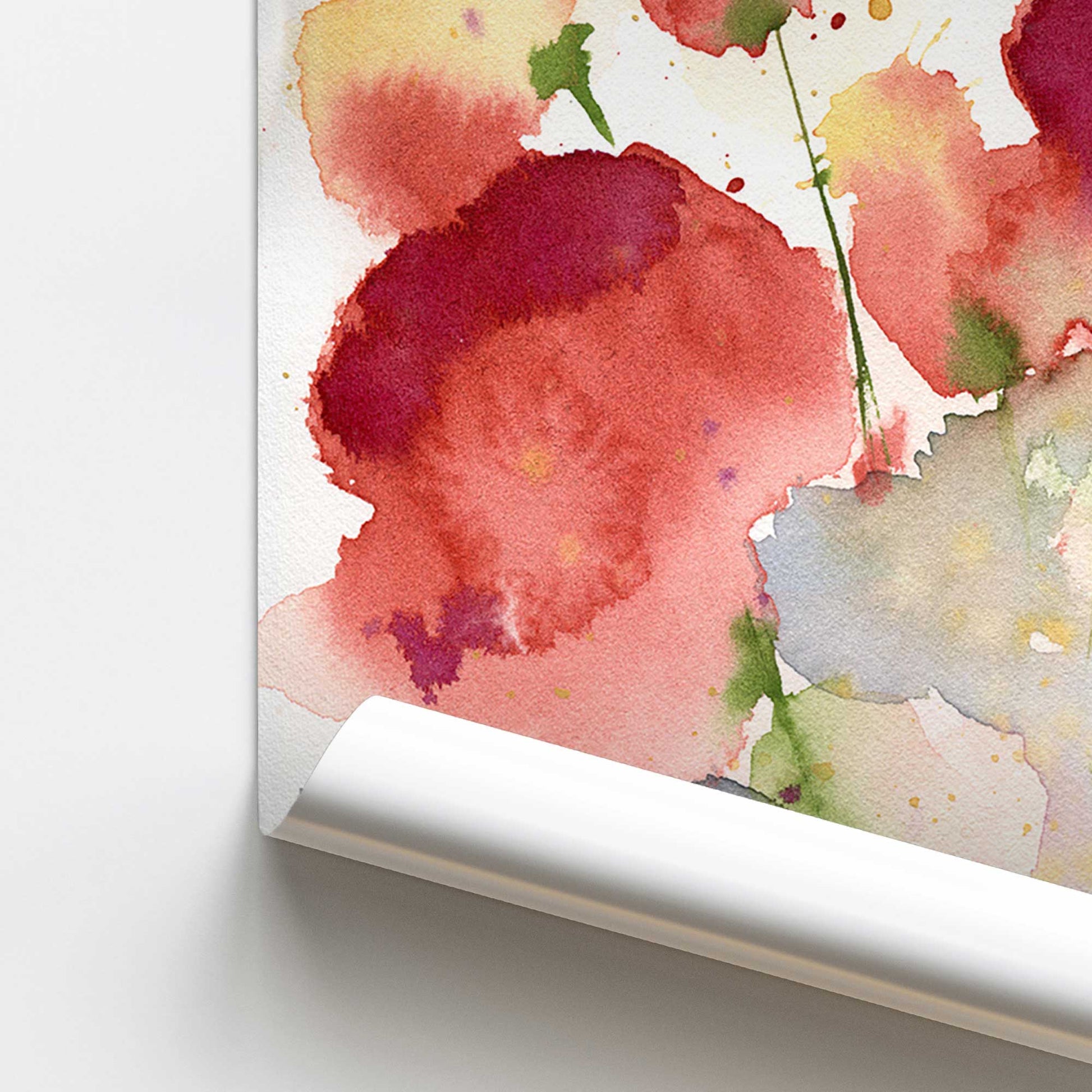 [color:Rolled Print], Picture of close up of art