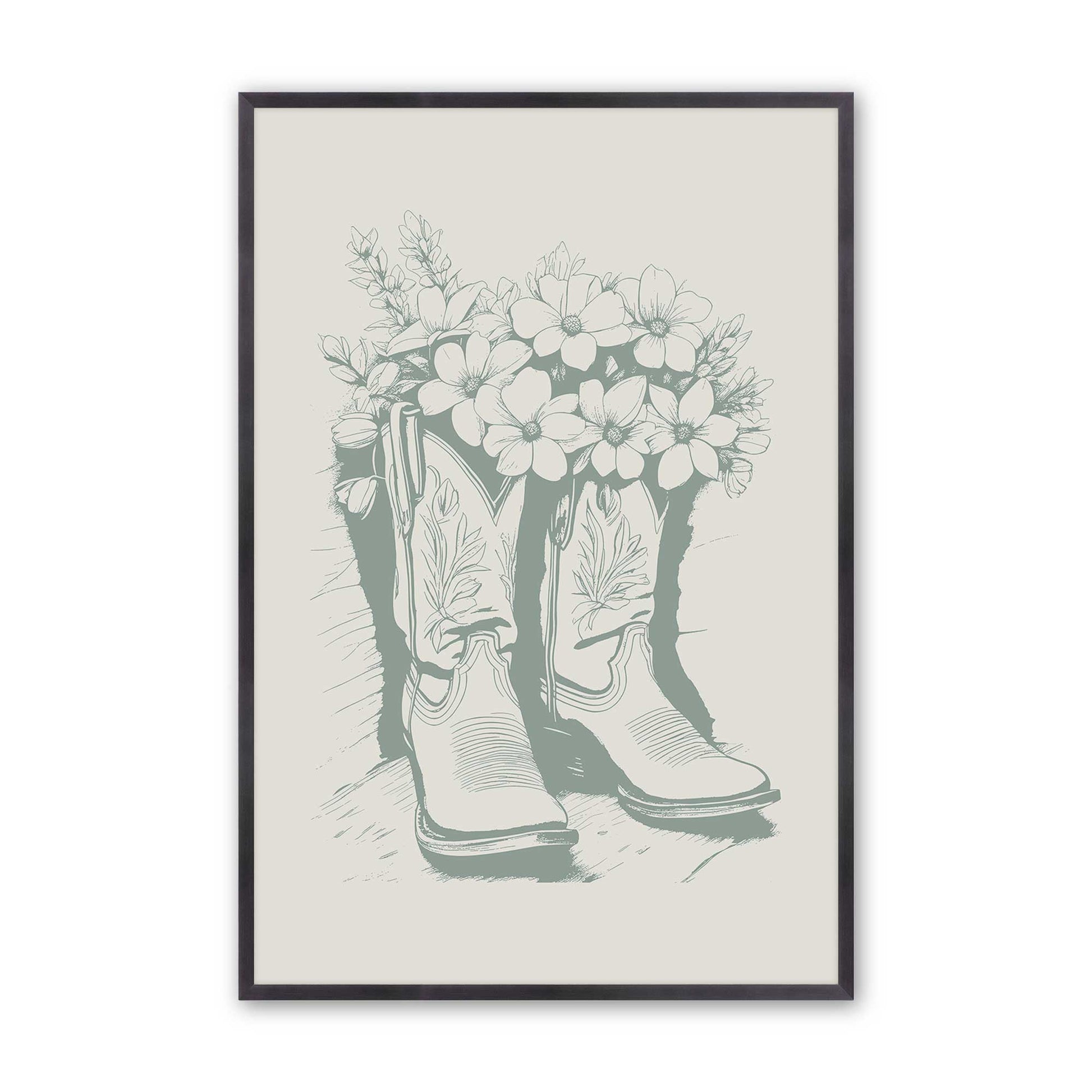 [Color:Weathered Zinc], Picture of art in a Weathered Zinc frame