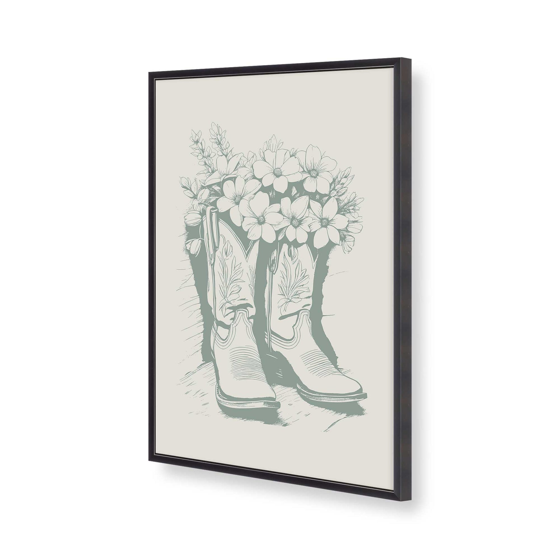[Color:Weathered Zinc], Picture of art in a Weathered Zinc frame of the corner