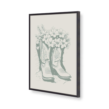[Color:Weathered Zinc], Picture of art in a Weathered Zinc frame of the corner
