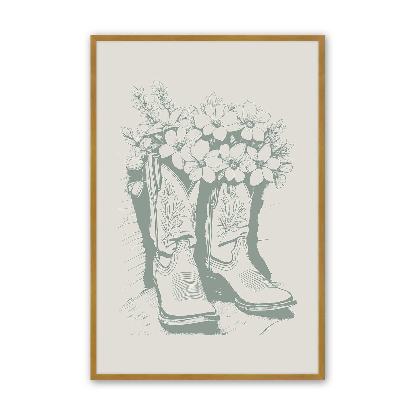[Color:Polished Gold], Picture of art in a Polished Gold frame