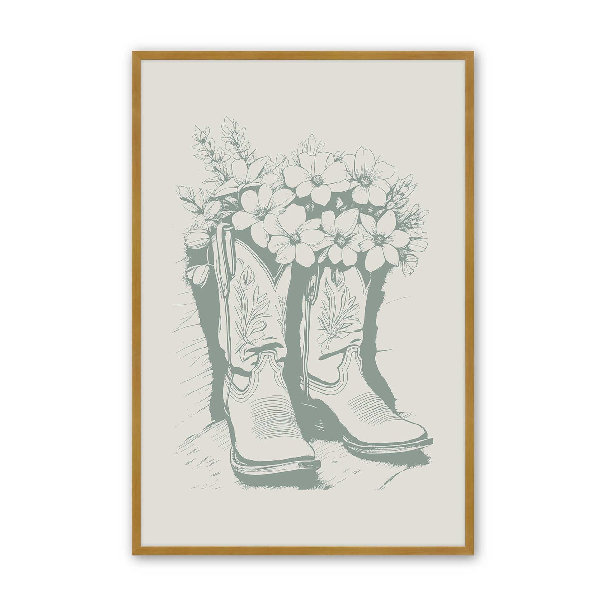 [Color:Polished Gold], Picture of art in a Polished Gold frame