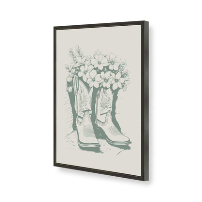[Color:Satin Black], Picture of art in a Satin Black frame of the corner