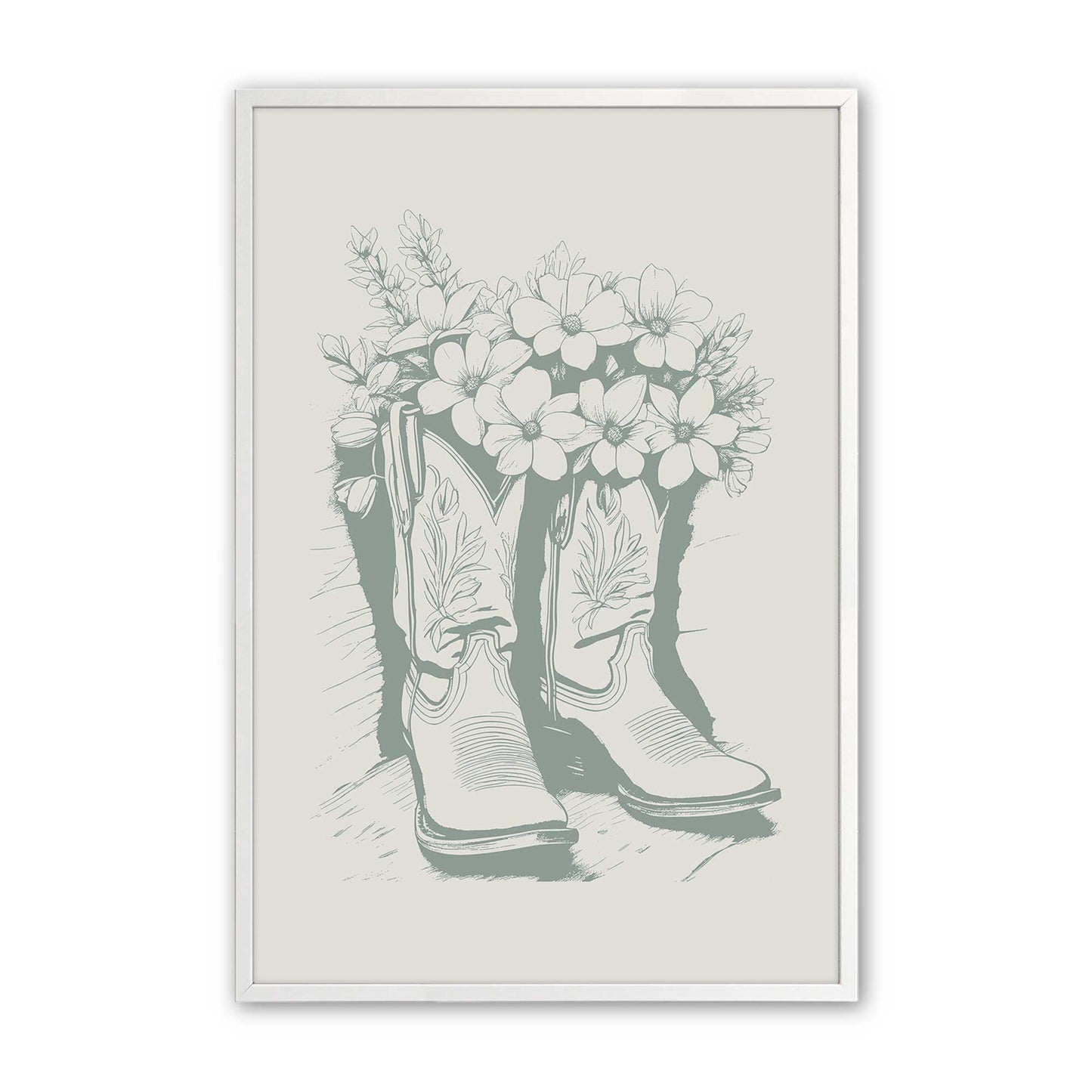 [Color:Opaque White], Picture of art in a Opaque White frame