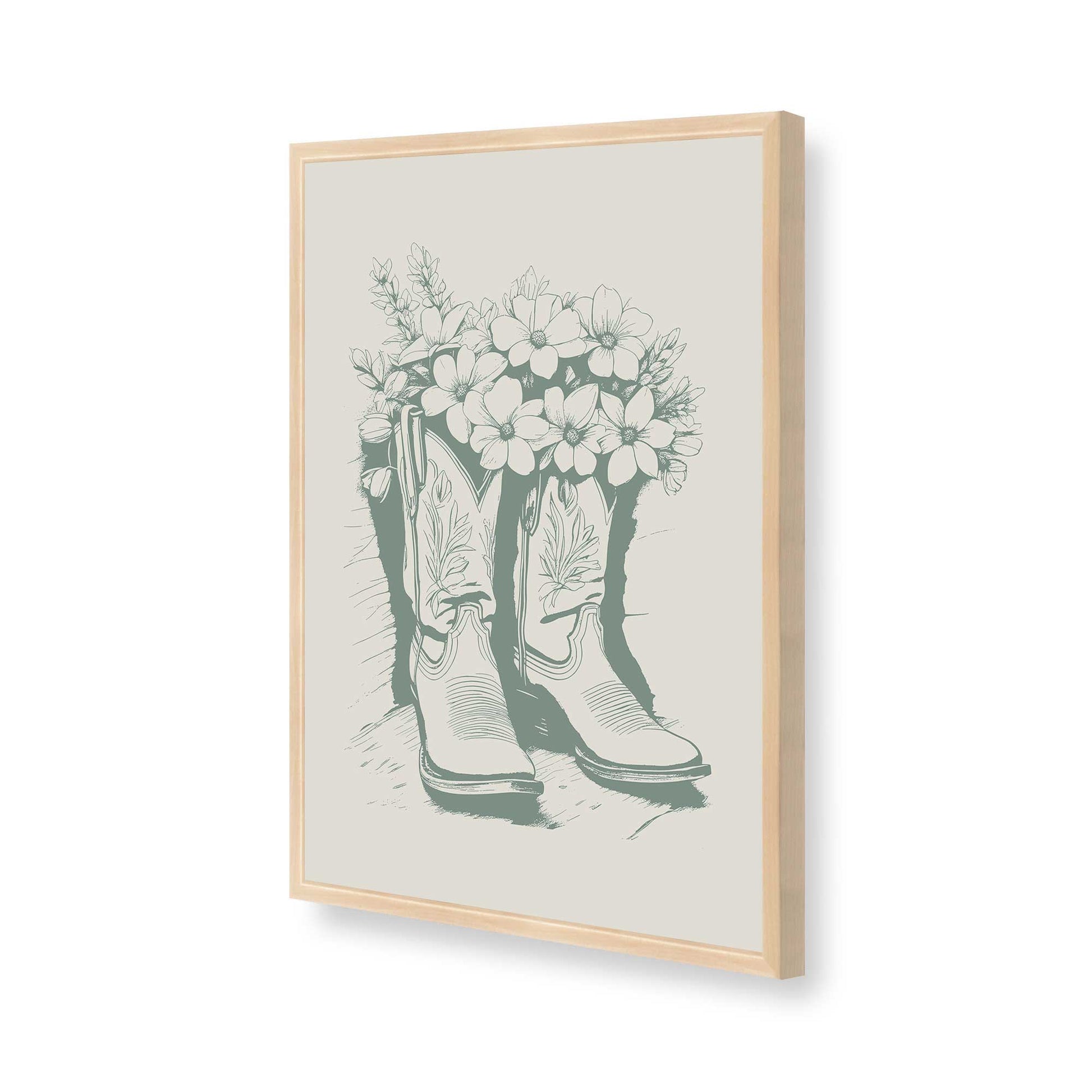 [Color:Raw Maple], Picture of art in a Raw Maple frame of the corner