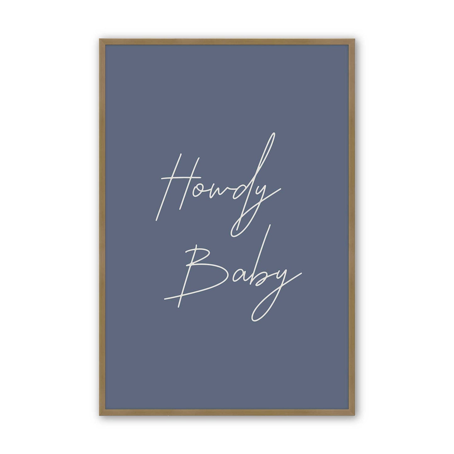 [Color:Brushed Gold], Picture of art in a Brushed Gold frame