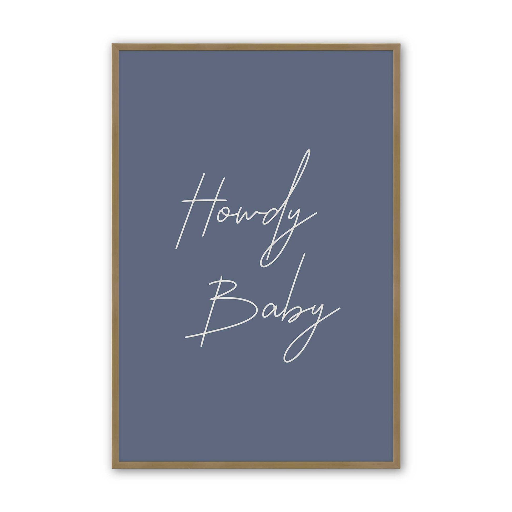 [Color:Brushed Gold], Picture of art in a Brushed Gold frame