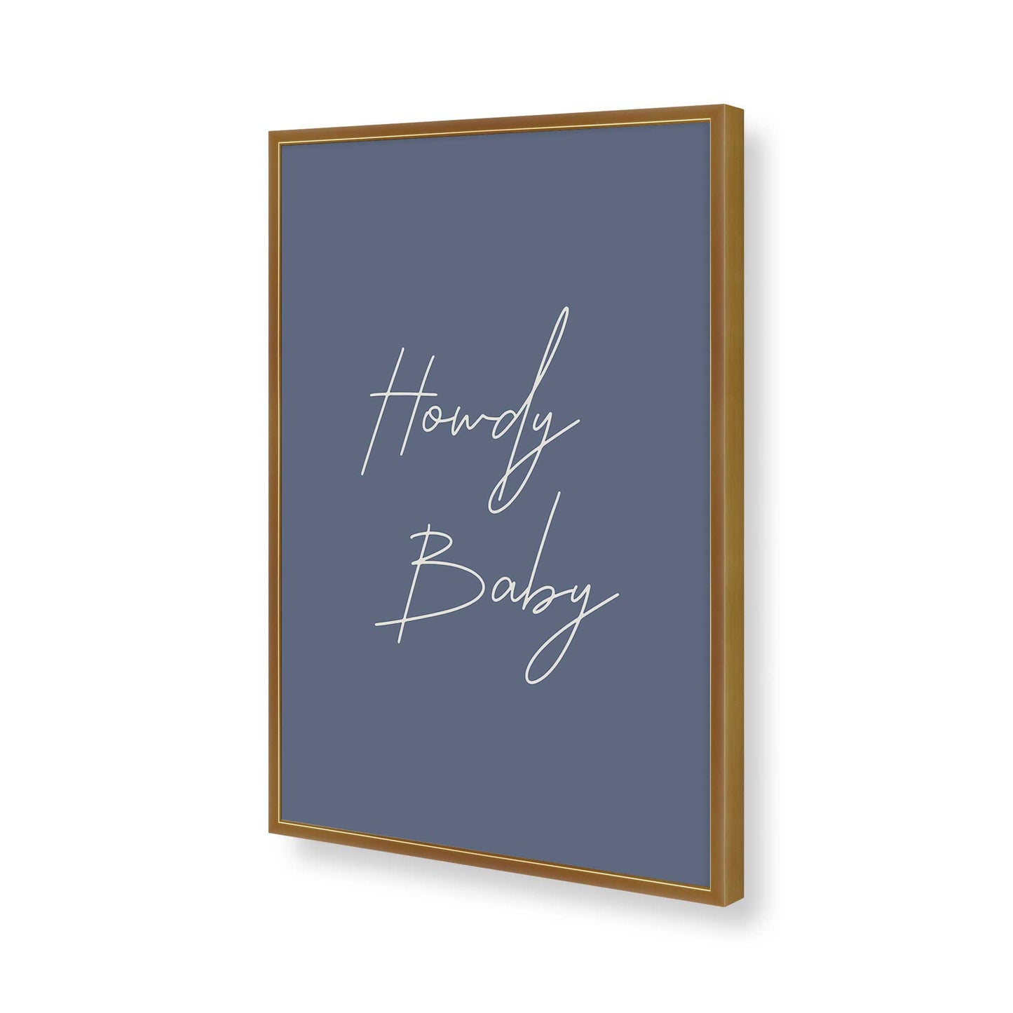 [Color:Polished Gold], Picture of art in a Polished Gold frame of the corner