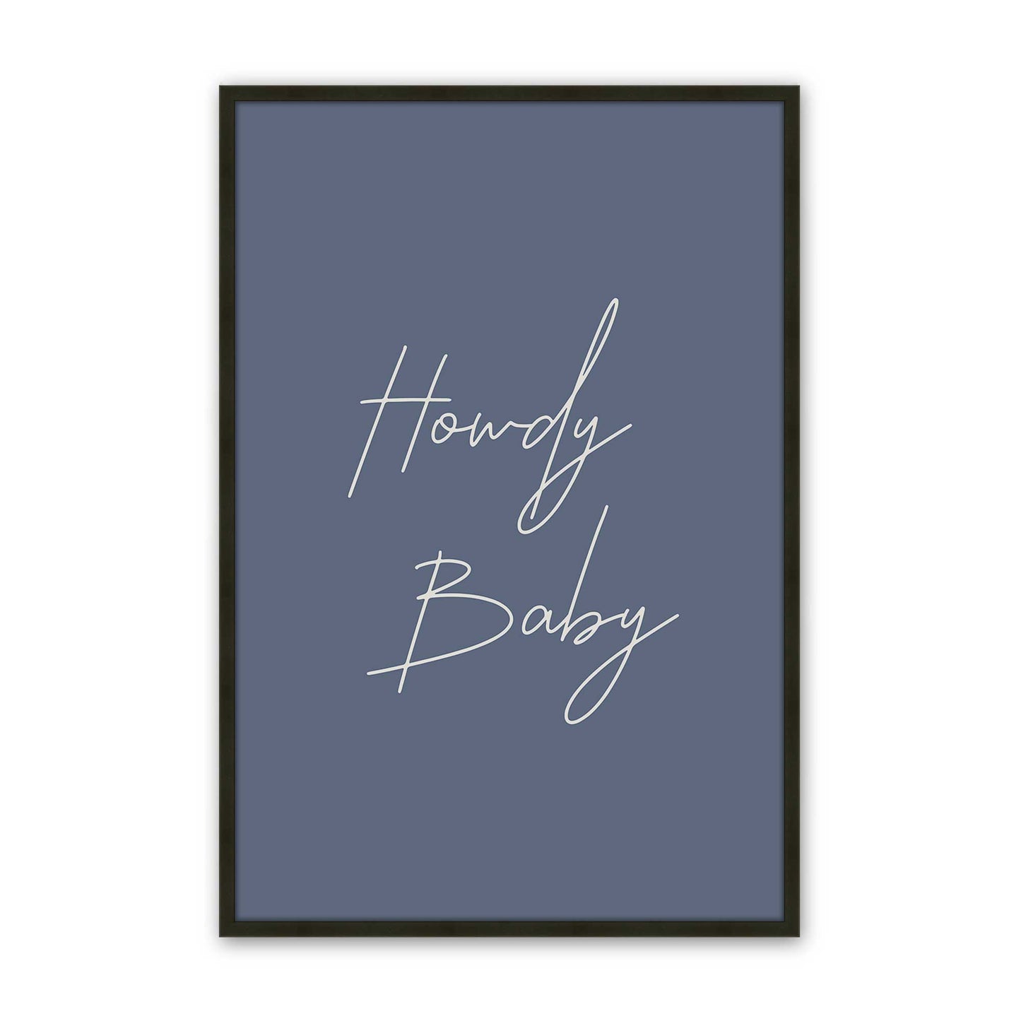 [Color:Satin Black], Picture of art in a Satin Black frame