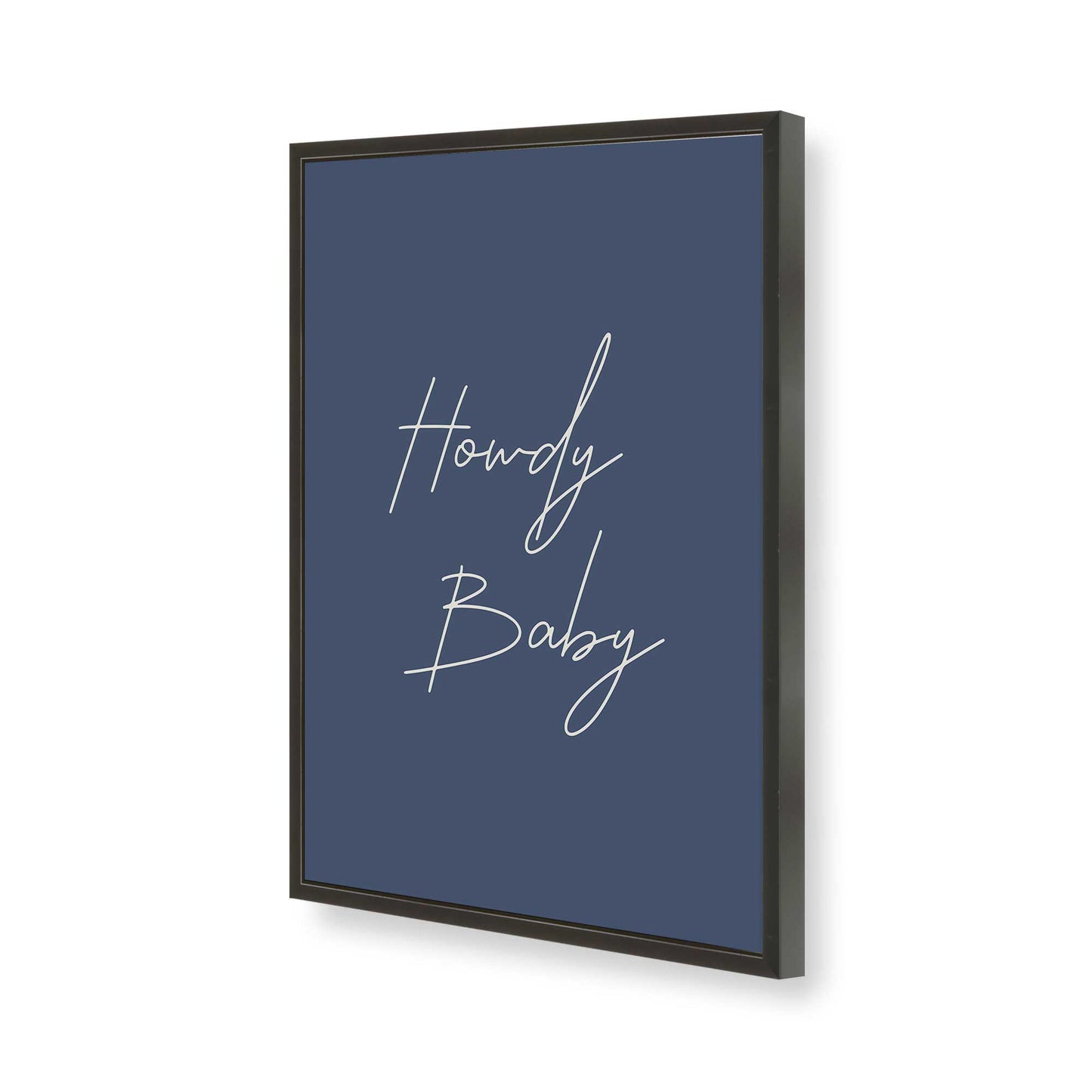 [Color:Satin Black], Picture of art in a Satin Black frame of the corner