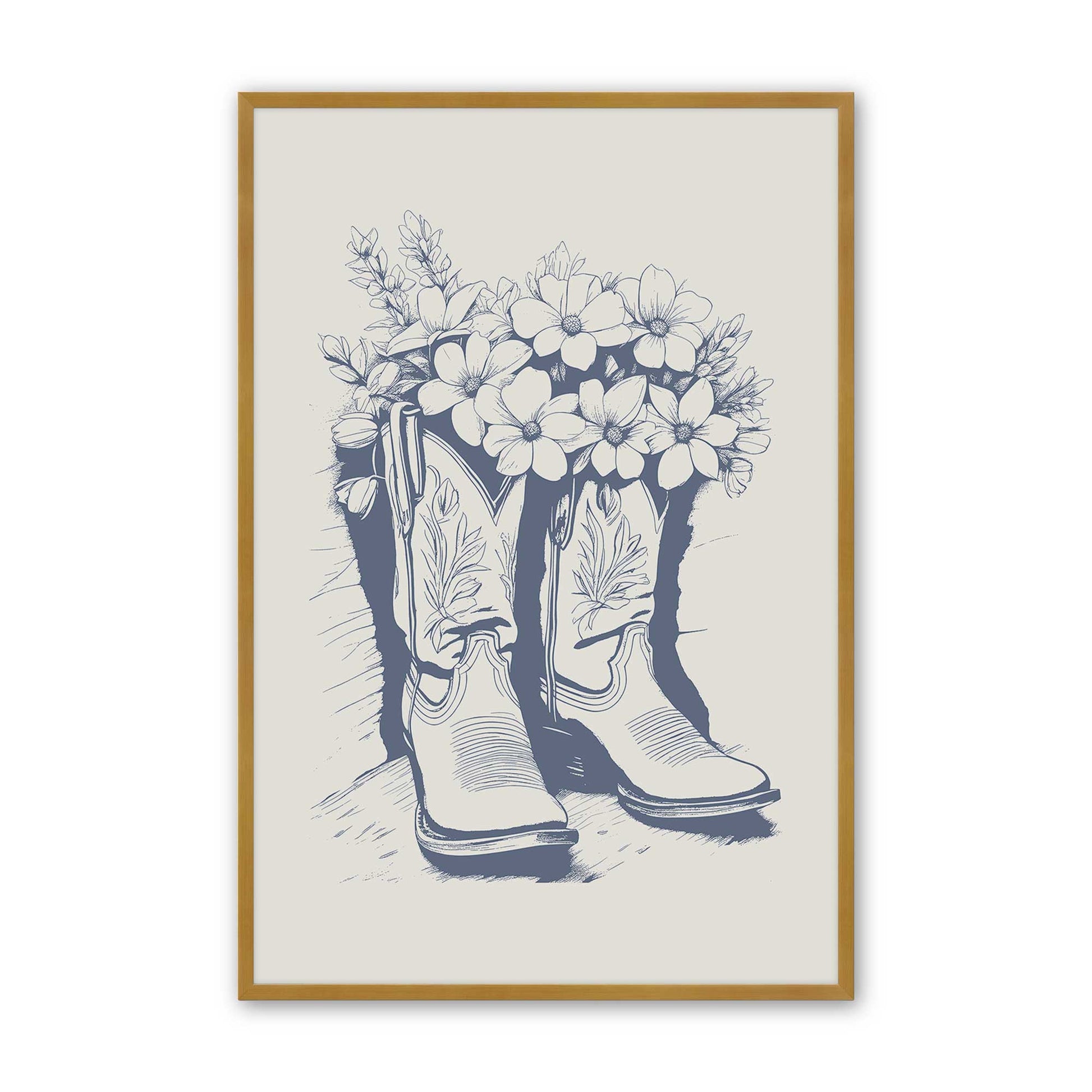 [Color:Polished Gold], Picture of art in a Polished Gold frame