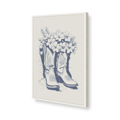 [Color:Opaque White], Picture of art in a Opaque White frame of the corner