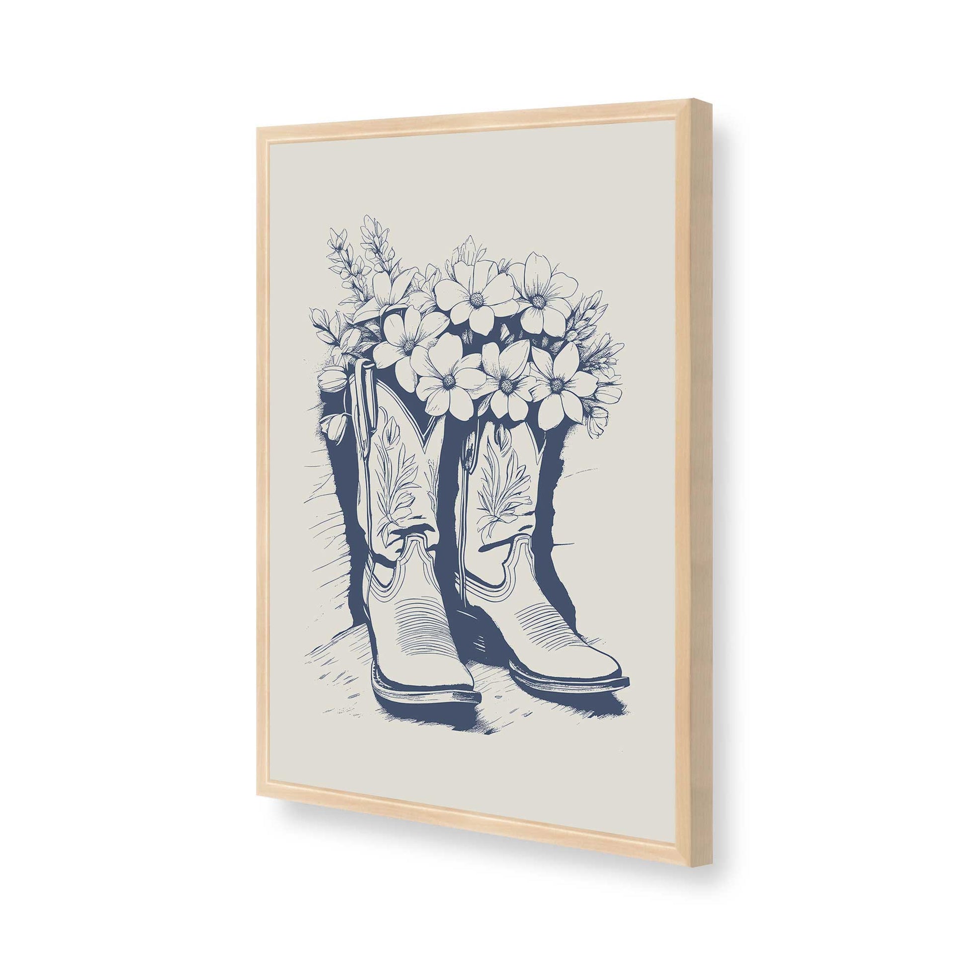 [Color:Raw Maple], Picture of art in a Raw Maple frame of the corner
