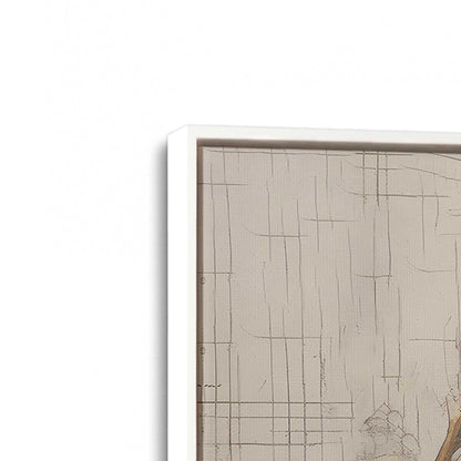 [Color:Opaque White], Picture of art in a White frame at an angle
