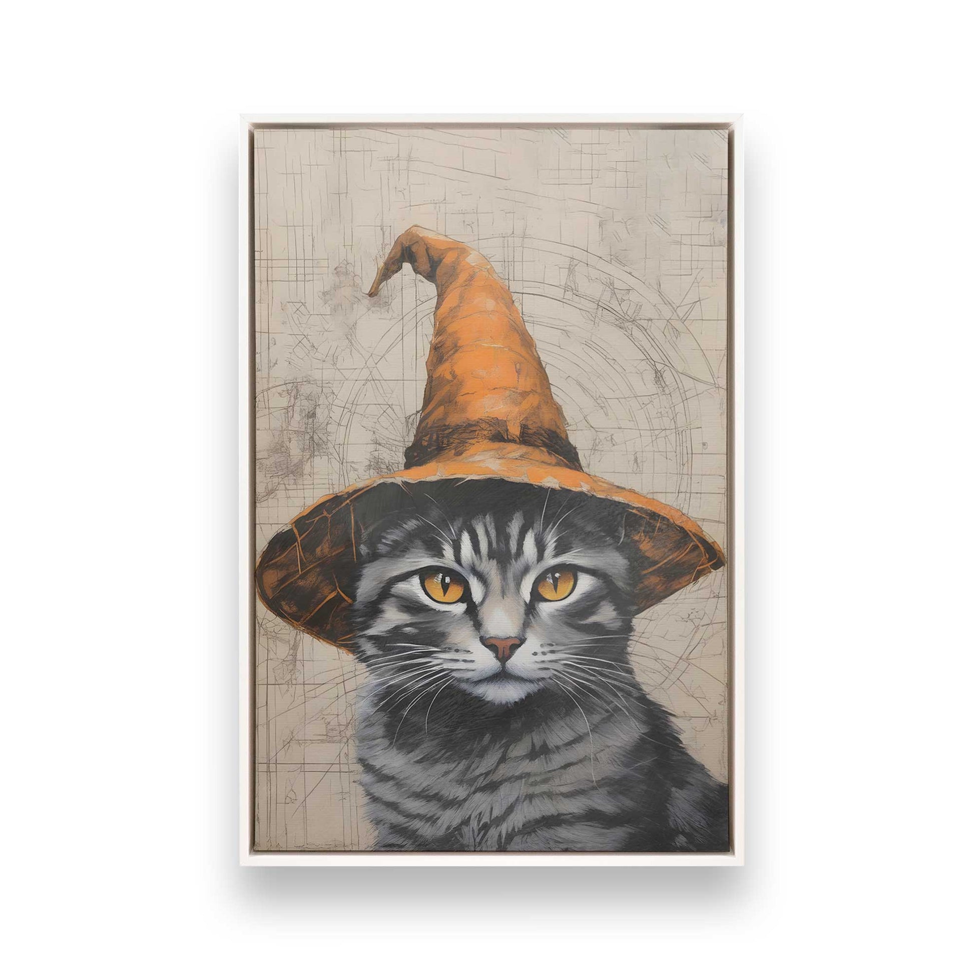 [Color:Opaque White], Picture of art in a White frame