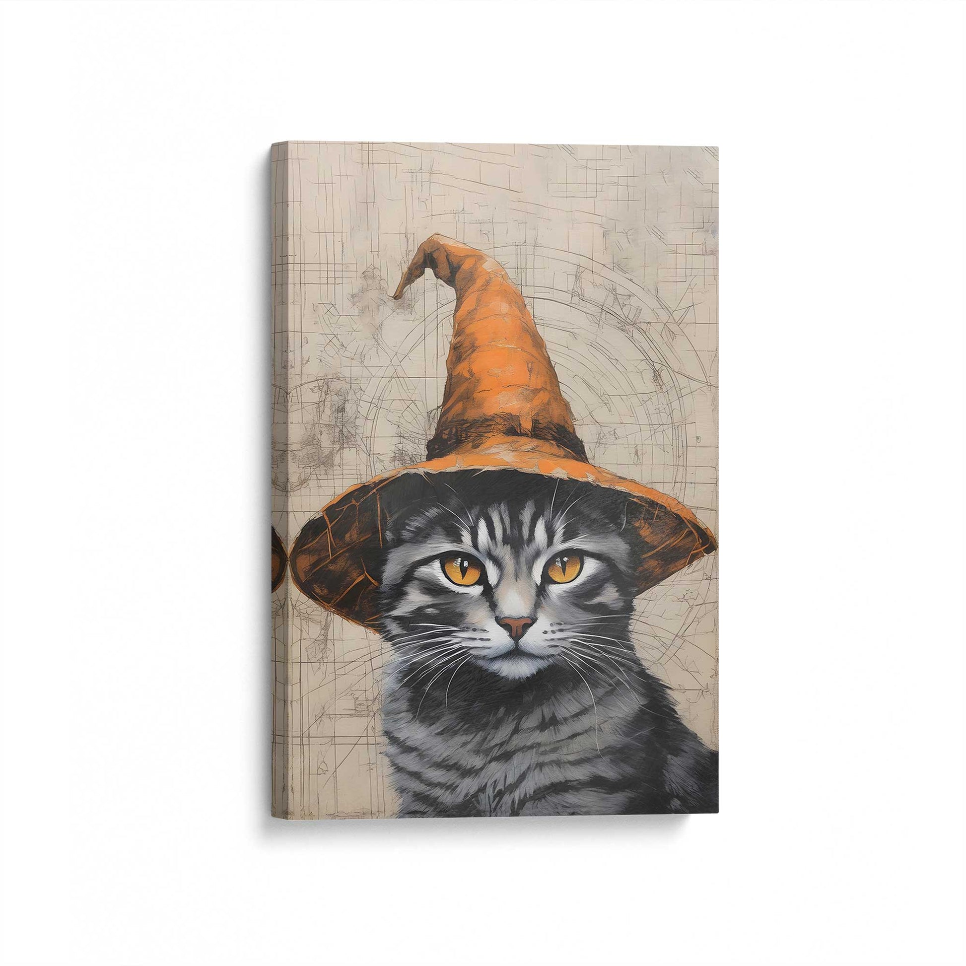 [Color:Stretched Canvas], Picture of art at an angle
