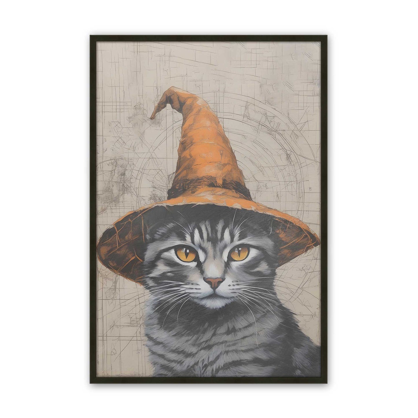 [Color:Satin Black], Picture of art in a Satin Black frame