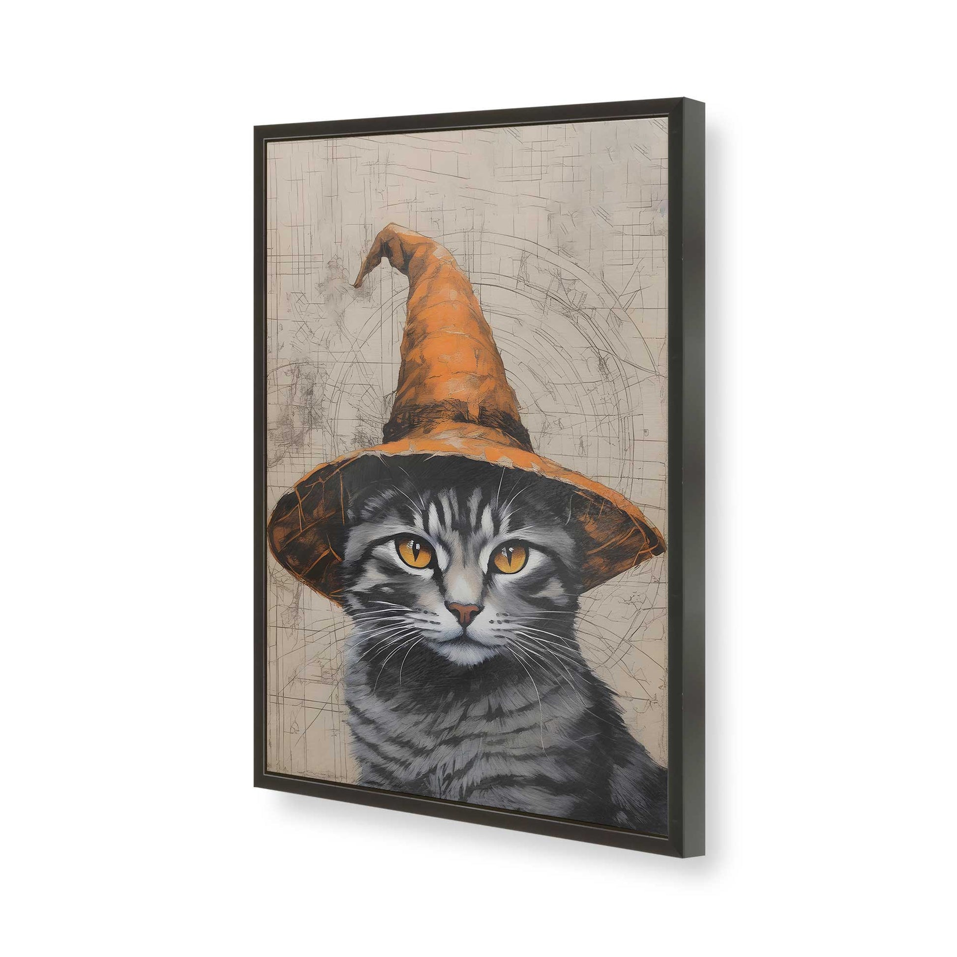 [Color:Satin Black], Picture of art in a Satin Black frame of the corner