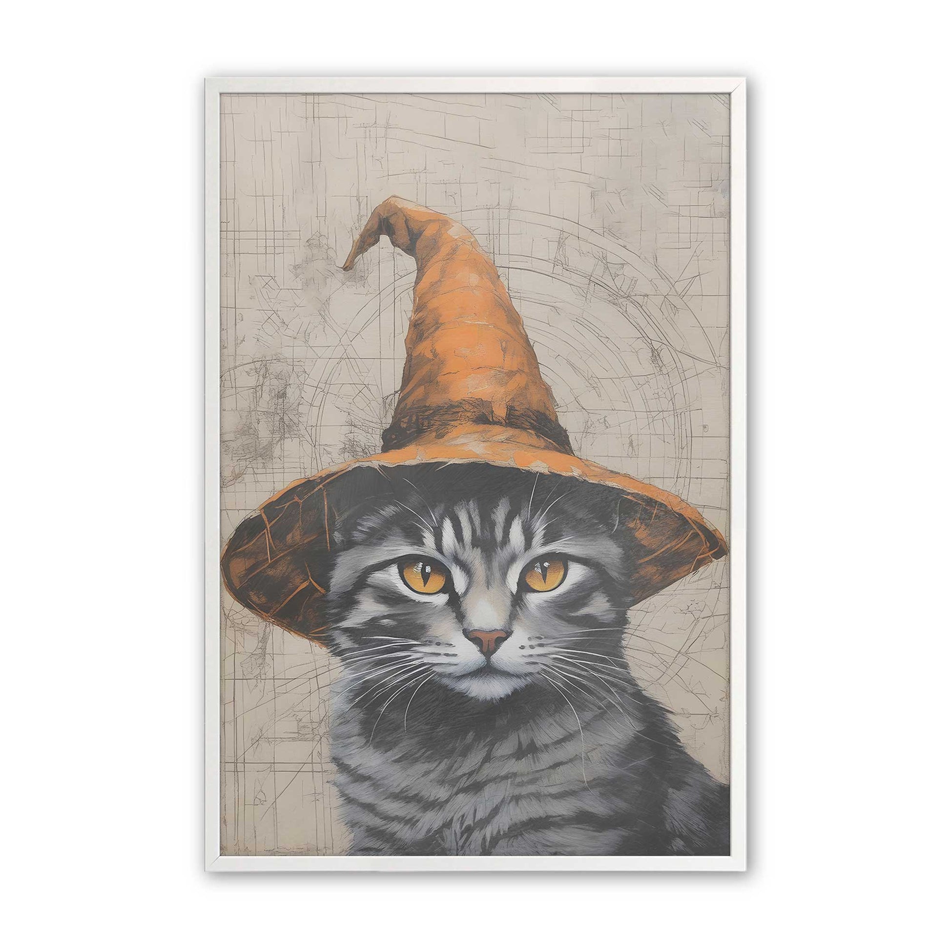 [Color:Opaque White], Picture of art in a Opaque White frame