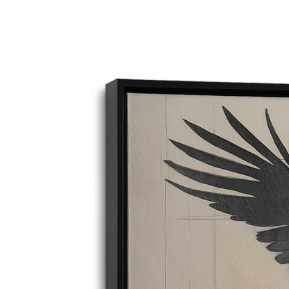 [Color:Satin Black], Picture of art in a Satin Black frame at an angle