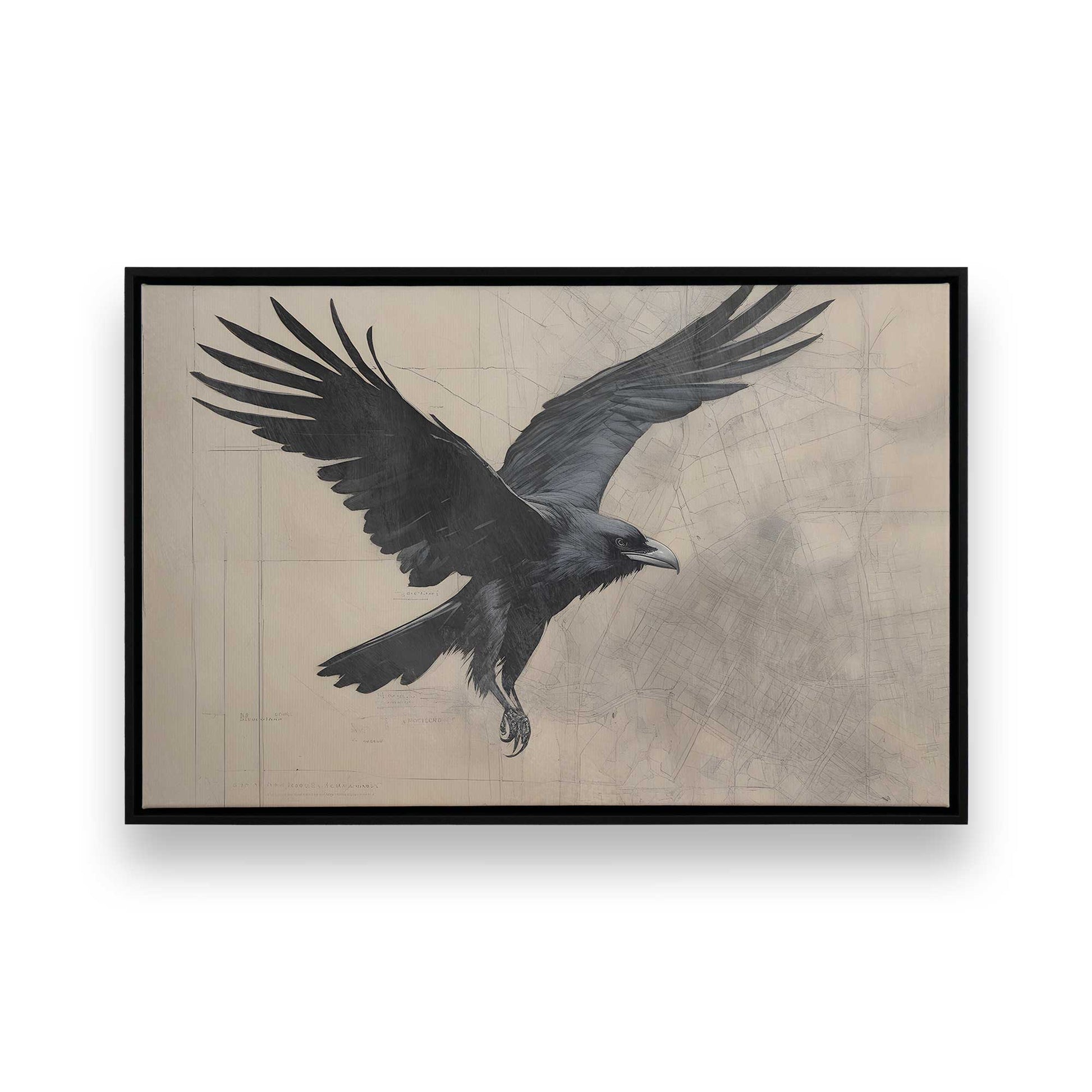 [Color:Satin Black], Picture of art in a Satin Black frame