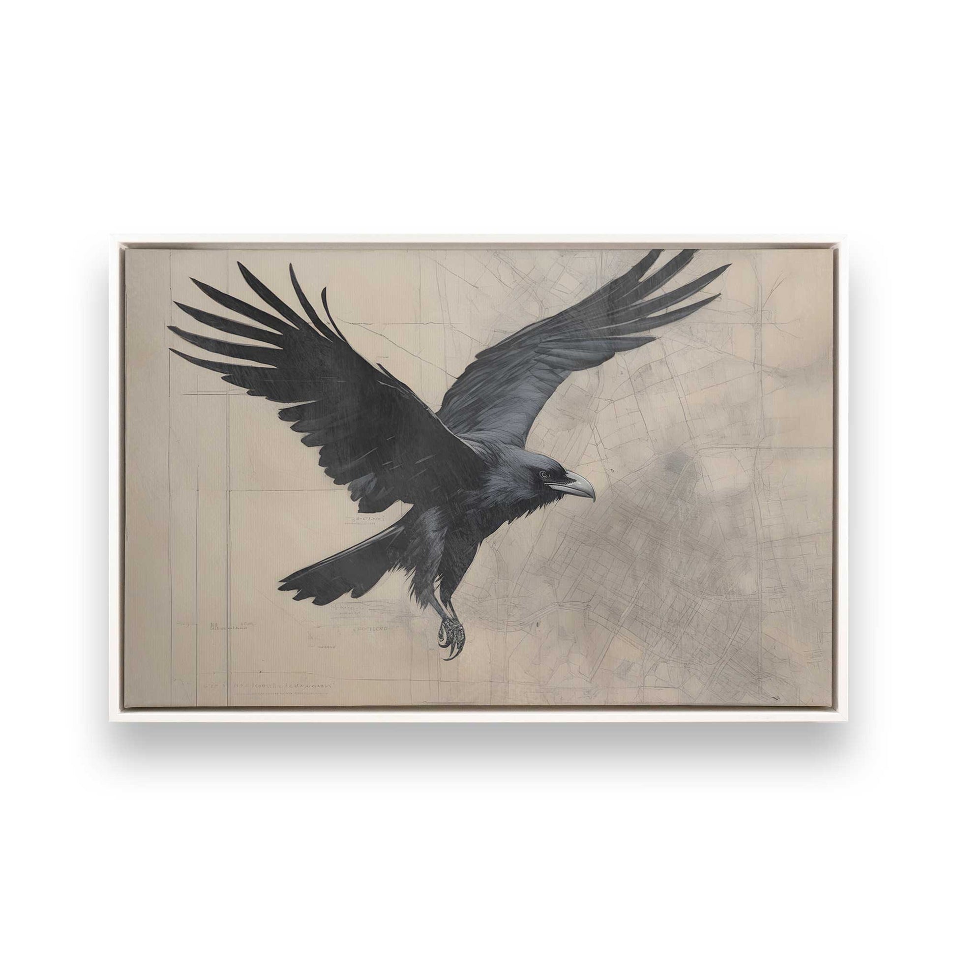 [Color:Opaque White], Picture of art in a White frame