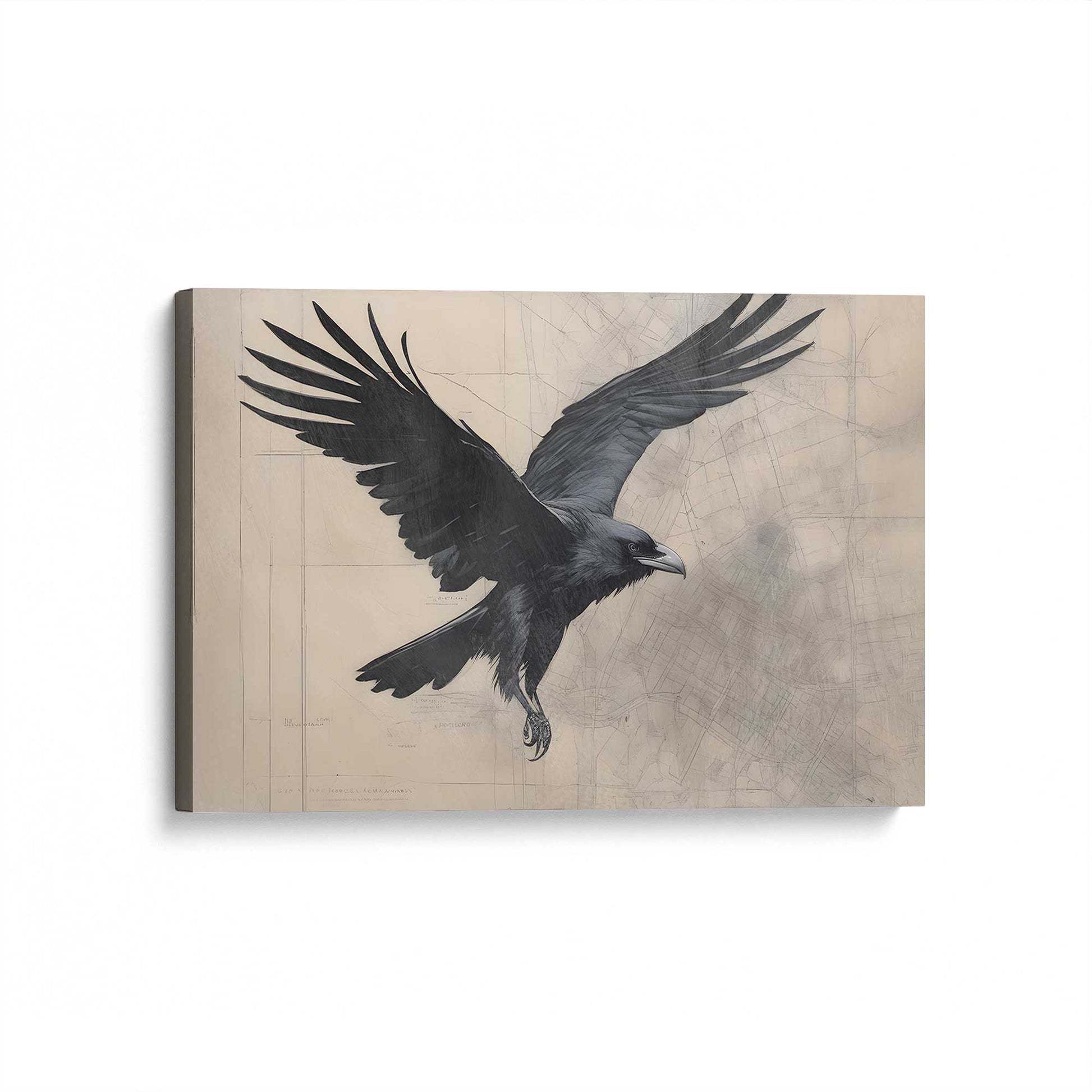 [Color:Stretched Canvas], Picture of art at an angle