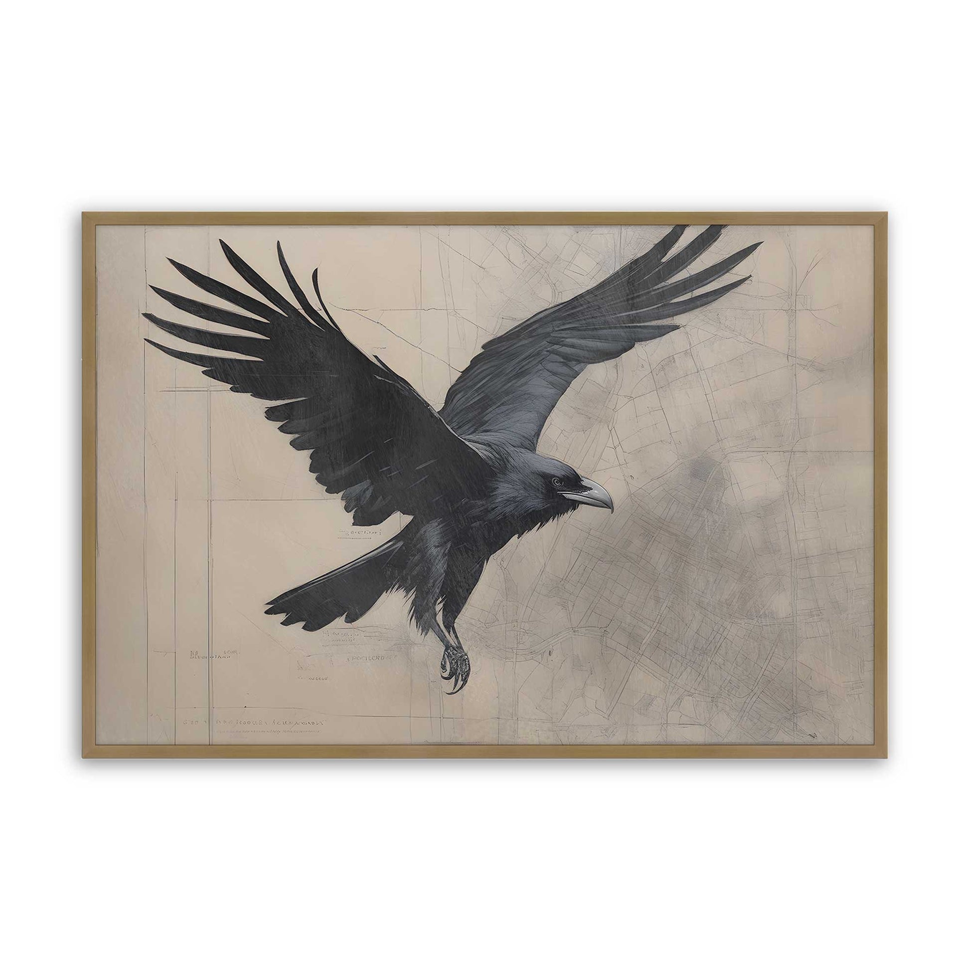 [Color:Brushed Gold], Picture of art in a Brushed Gold frame