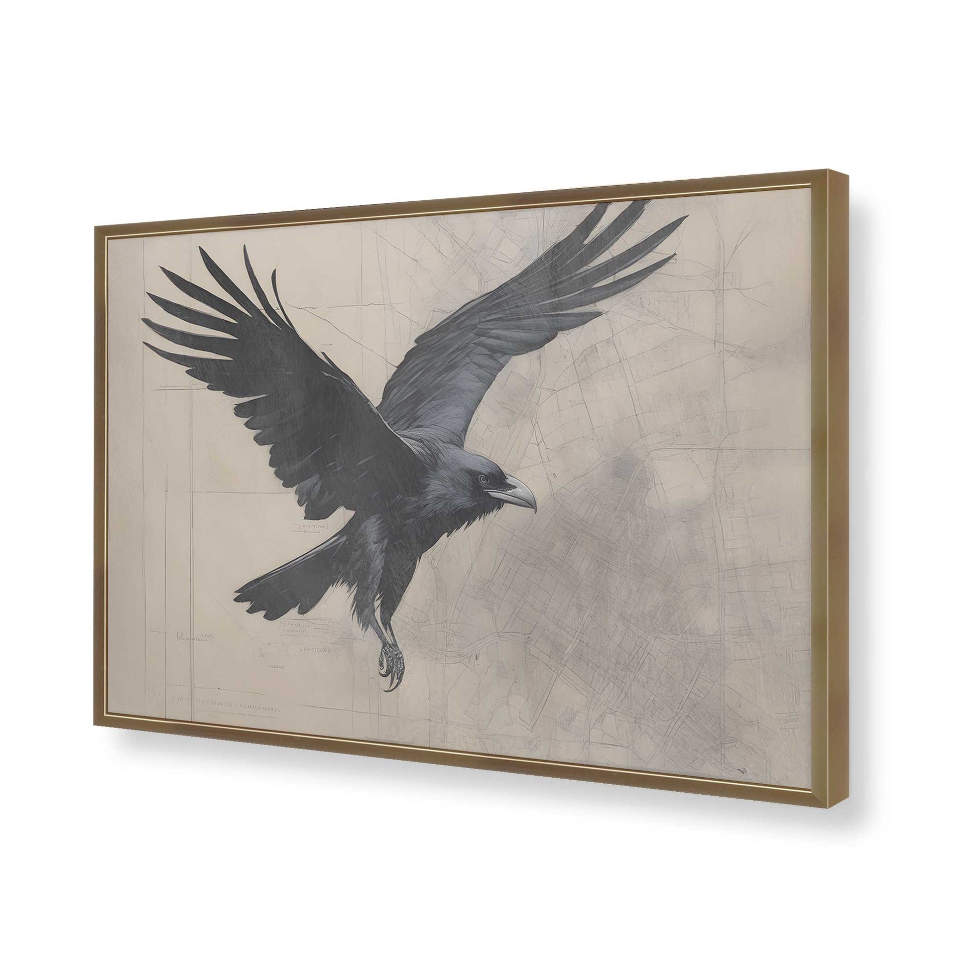 [Color:Brushed Gold], Picture of art in a Brushed Gold frame of the corner