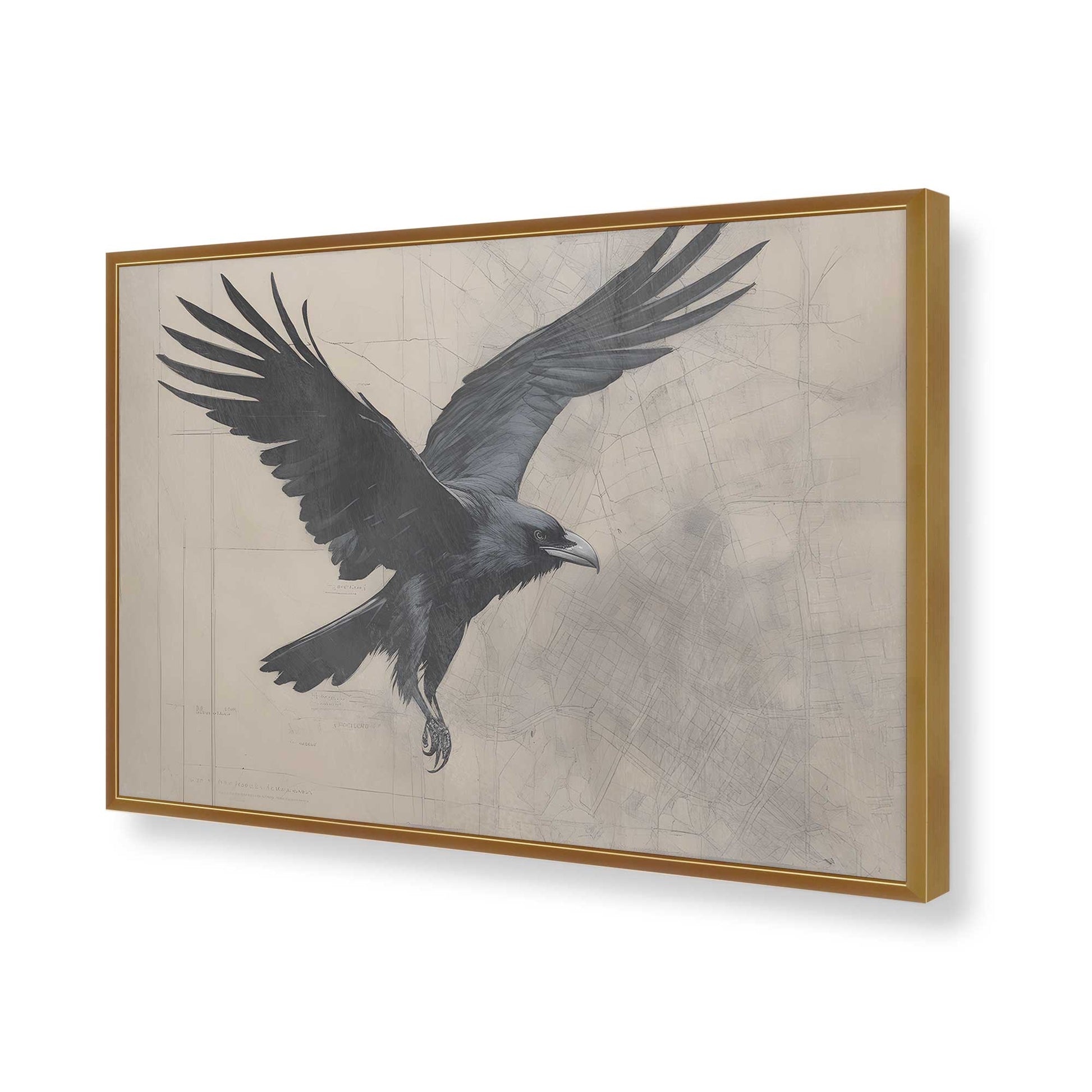 [Color:Polished Gold], Picture of art in a Polished Gold frame of the corner