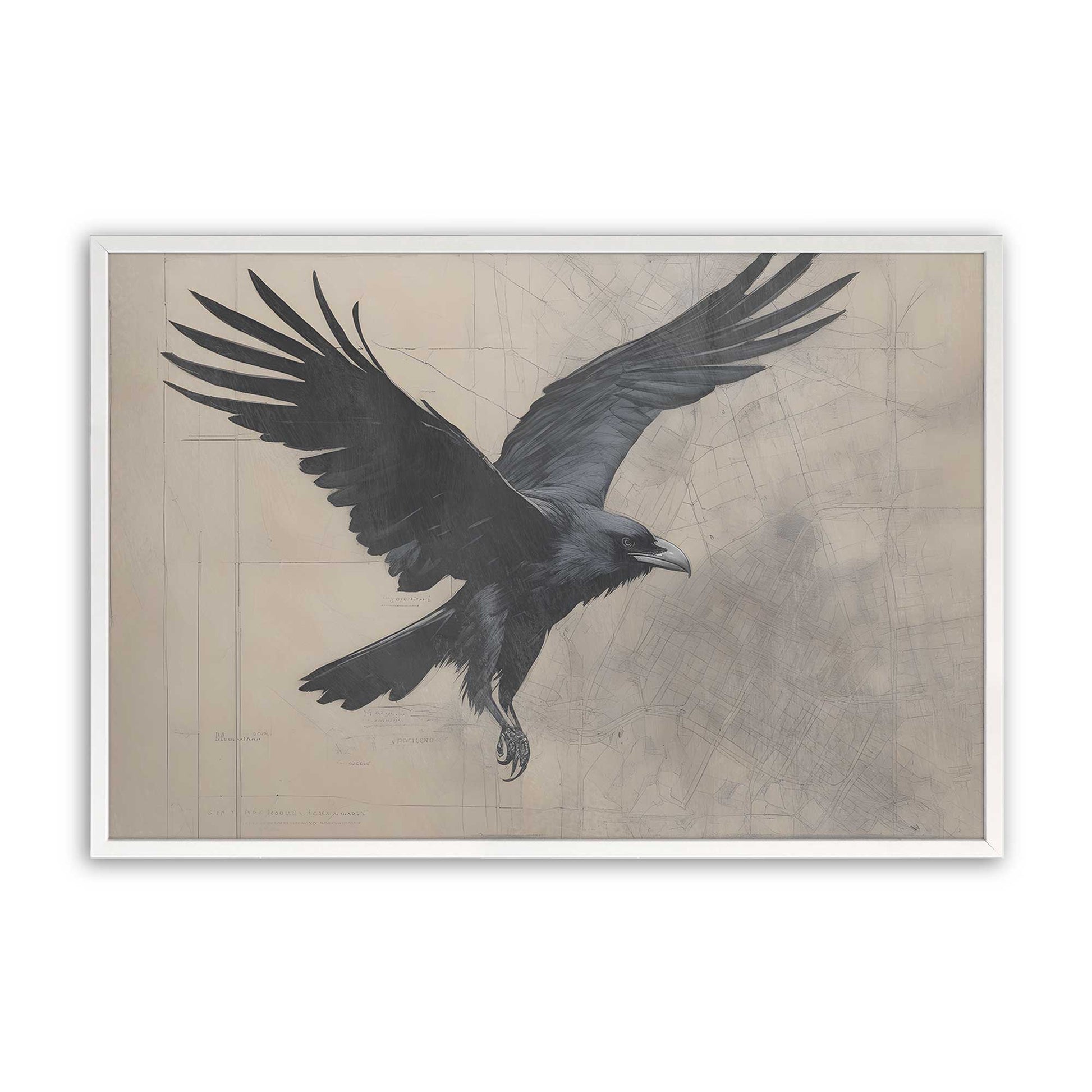 [Color:Opaque White], Picture of art in a Opaque White frame