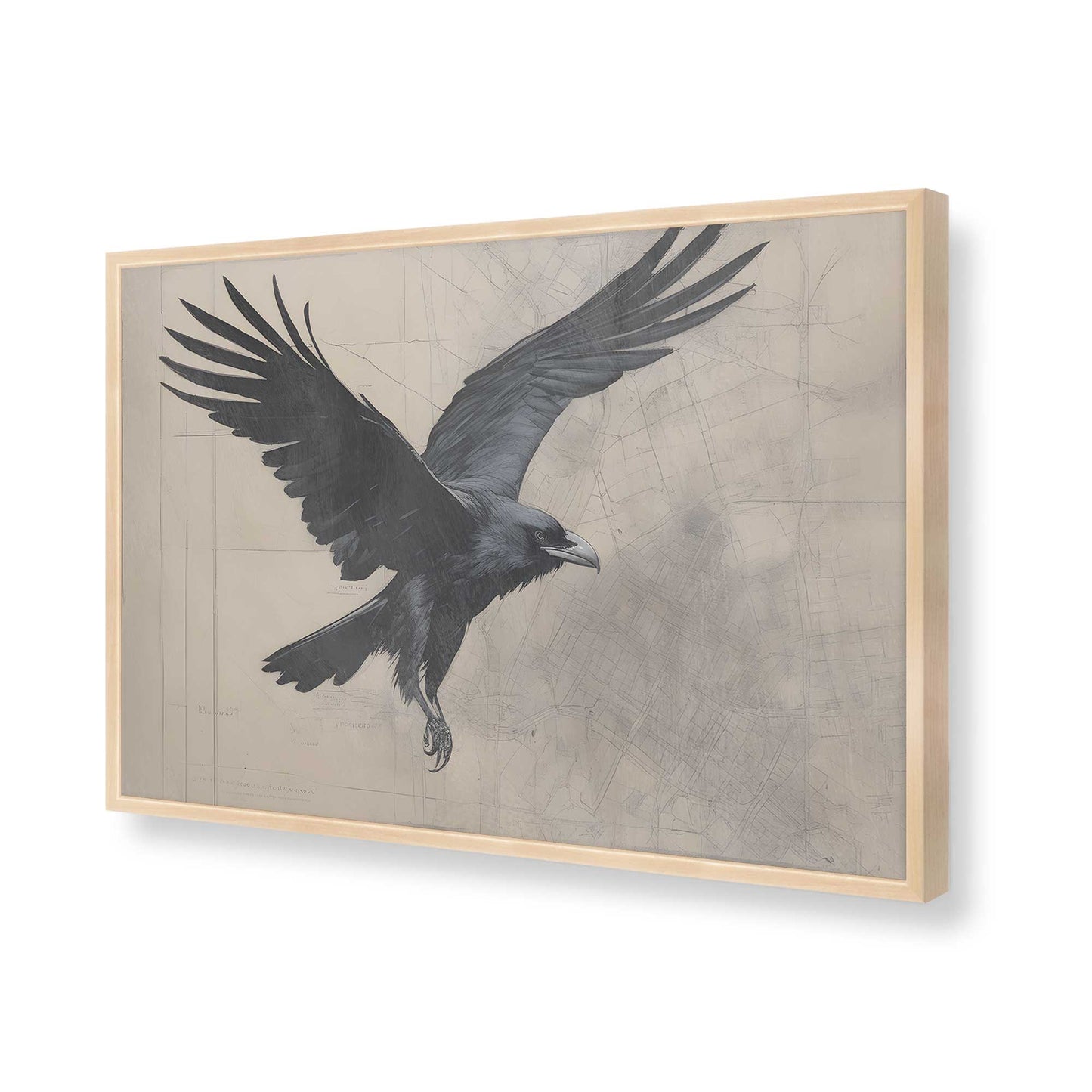 [Color:Raw Maple], Picture of art in a Raw Maple frame of the corner