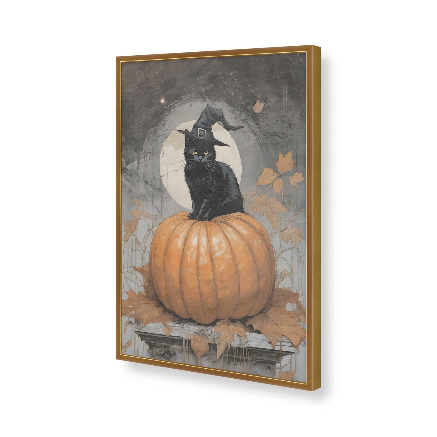 [Color:Polished Gold], Picture of art in a Polished Gold frame of the corner