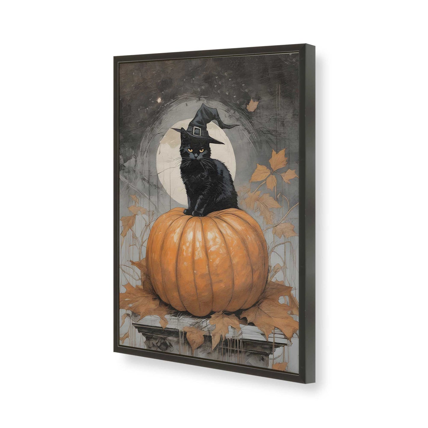 [Color:Satin Black], Picture of art in a Satin Black frame of the corner