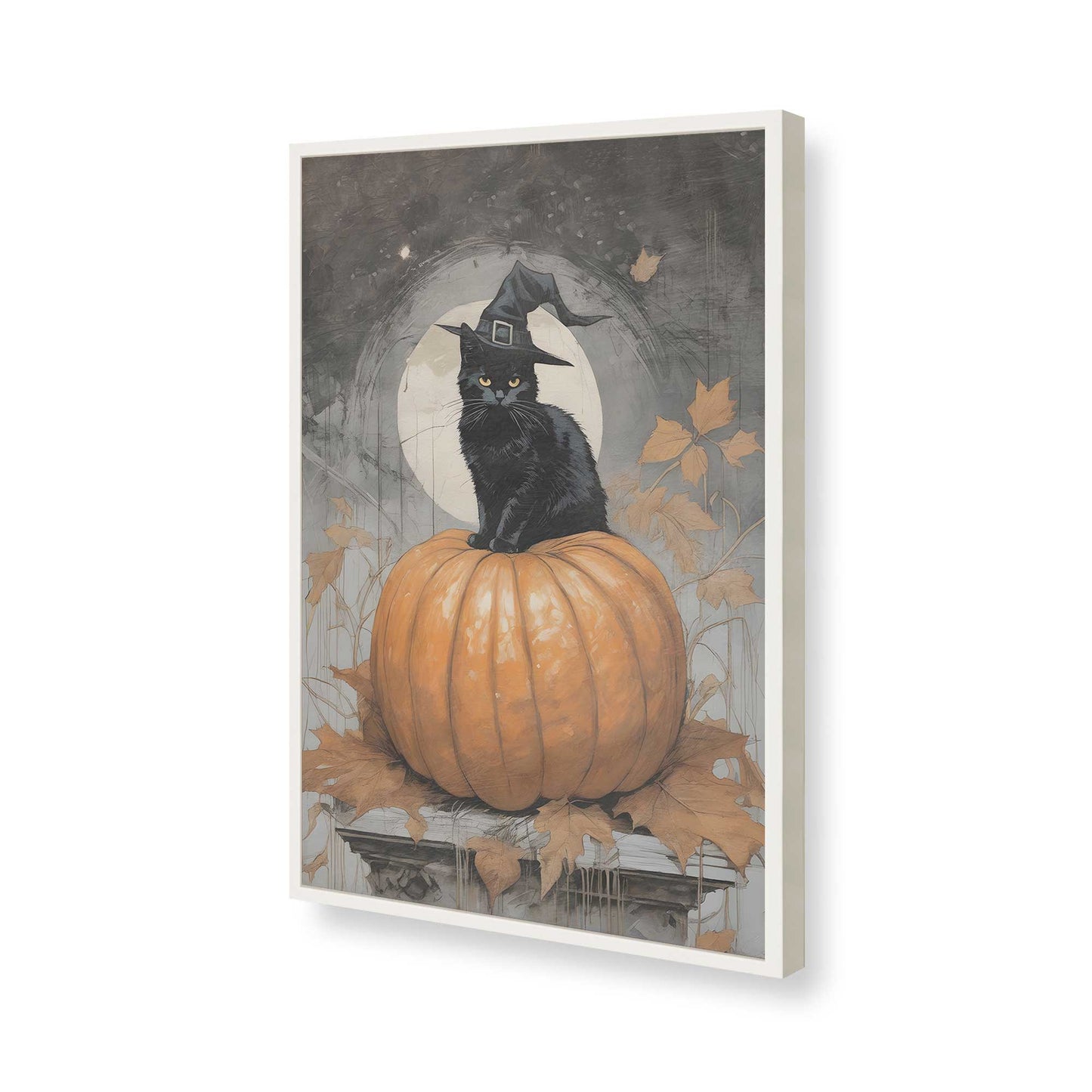 [Color:Opaque White], Picture of art in a Opaque White frame of the corner