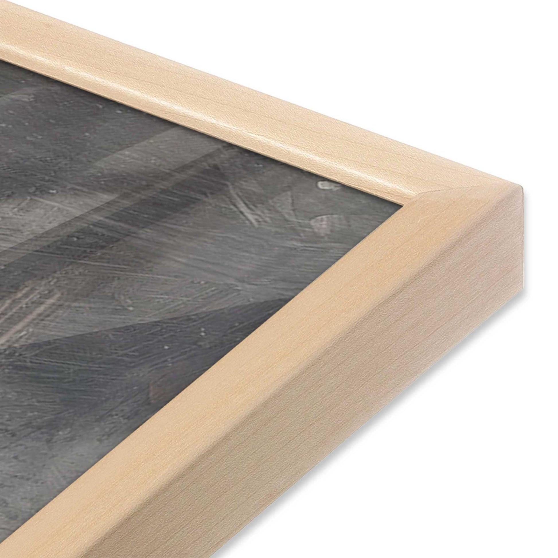 [Color:Raw Maple], Picture of art in a Raw Maple frame at an angle