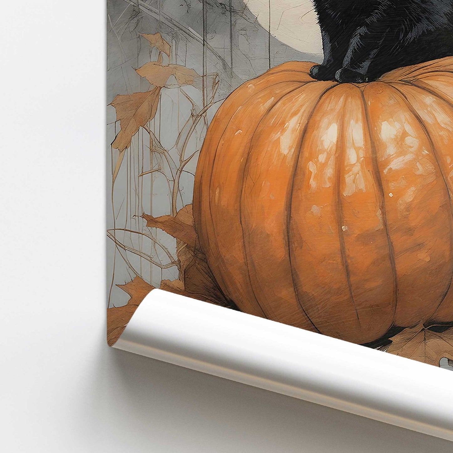 [color:Rolled Print], Picture of close up of art