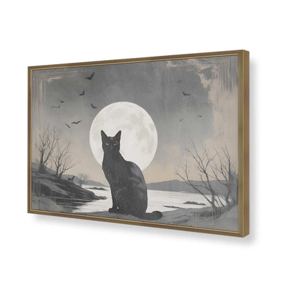 [Color:Brushed Gold], Picture of art in a Brushed Gold frame of the corner
