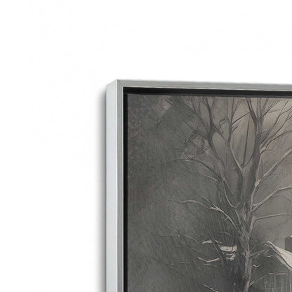 [Color:Polished Chrome], Picture of art in a Polished Chrome frame at an angle