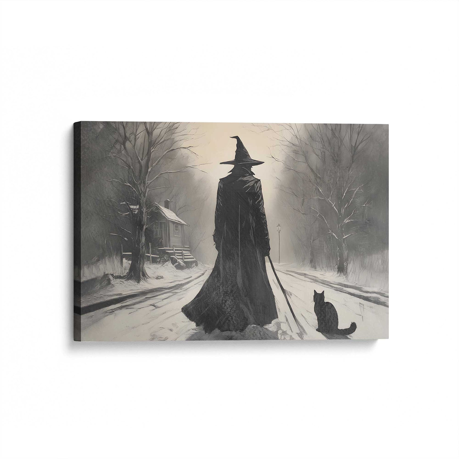 [Color:Stretched Canvas], Picture of art at an angle