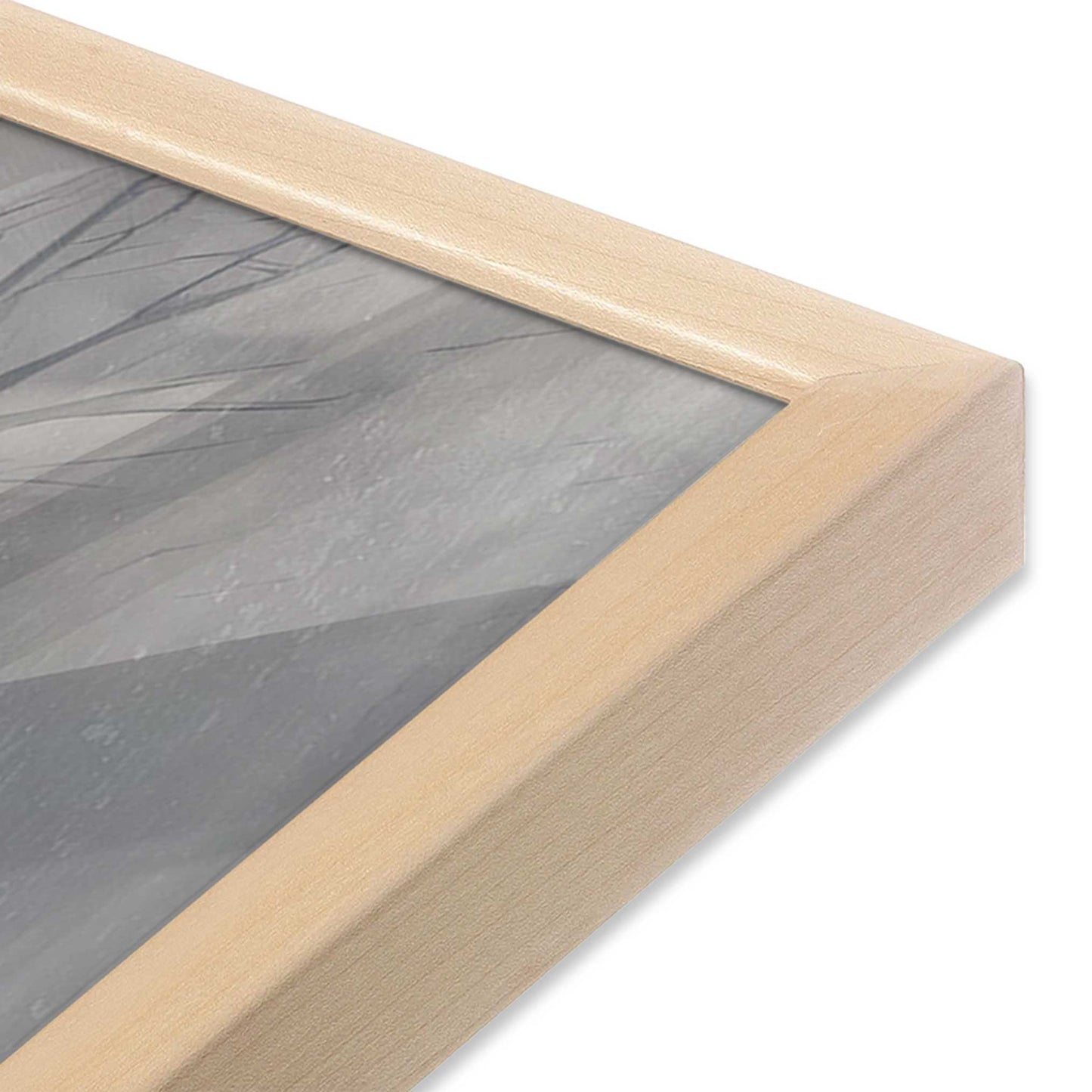 [Color:Raw Maple], Picture of art in a Raw Maple frame at an angle