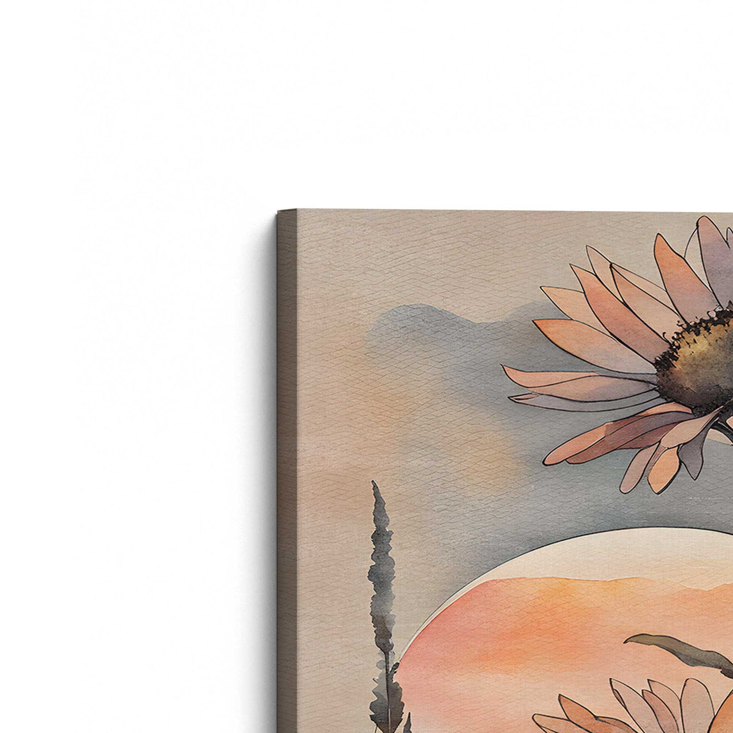 [Color:Stretched Canvas], Picture of the corner of the art