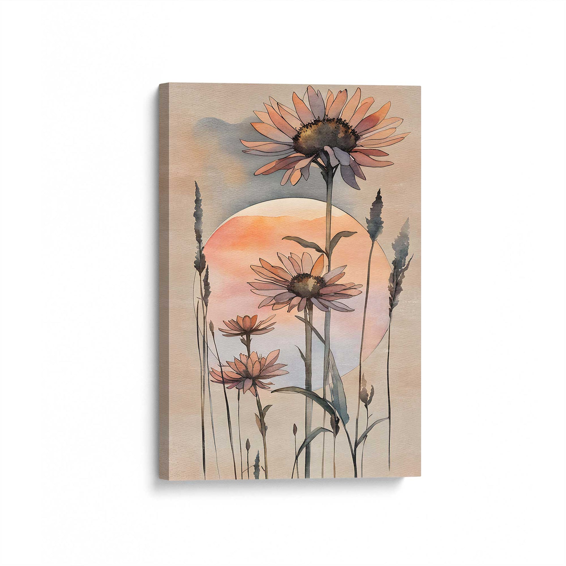 [Color:Stretched Canvas], Picture of art at an angle