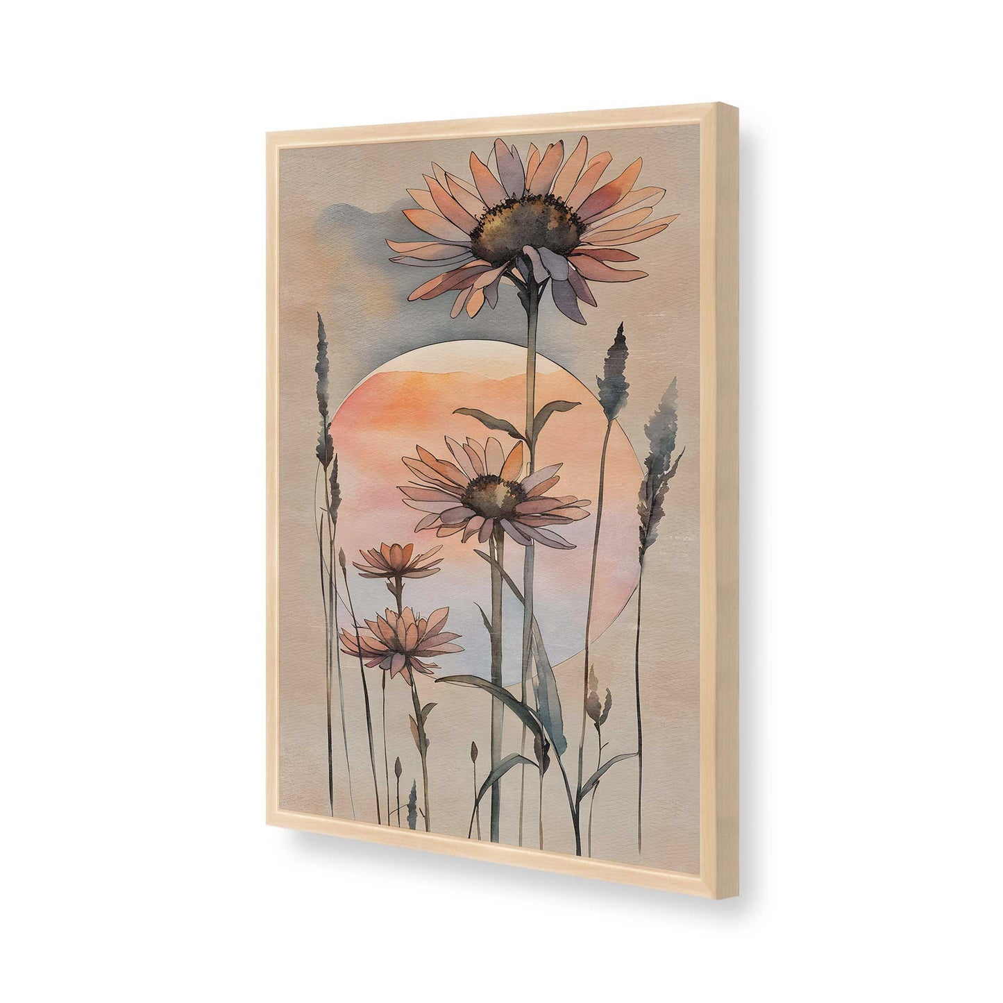 [Color:Raw Maple], Picture of art in a Raw Maple frame of the corner