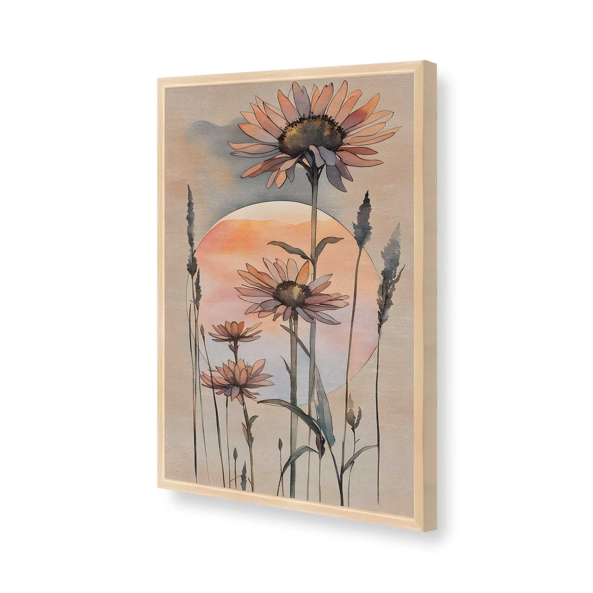 [Color:Raw Maple], Picture of art in a Raw Maple frame of the corner