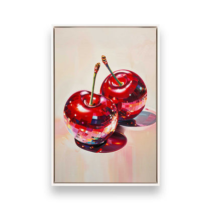 [Color:Opaque White], Picture of art in a White frame