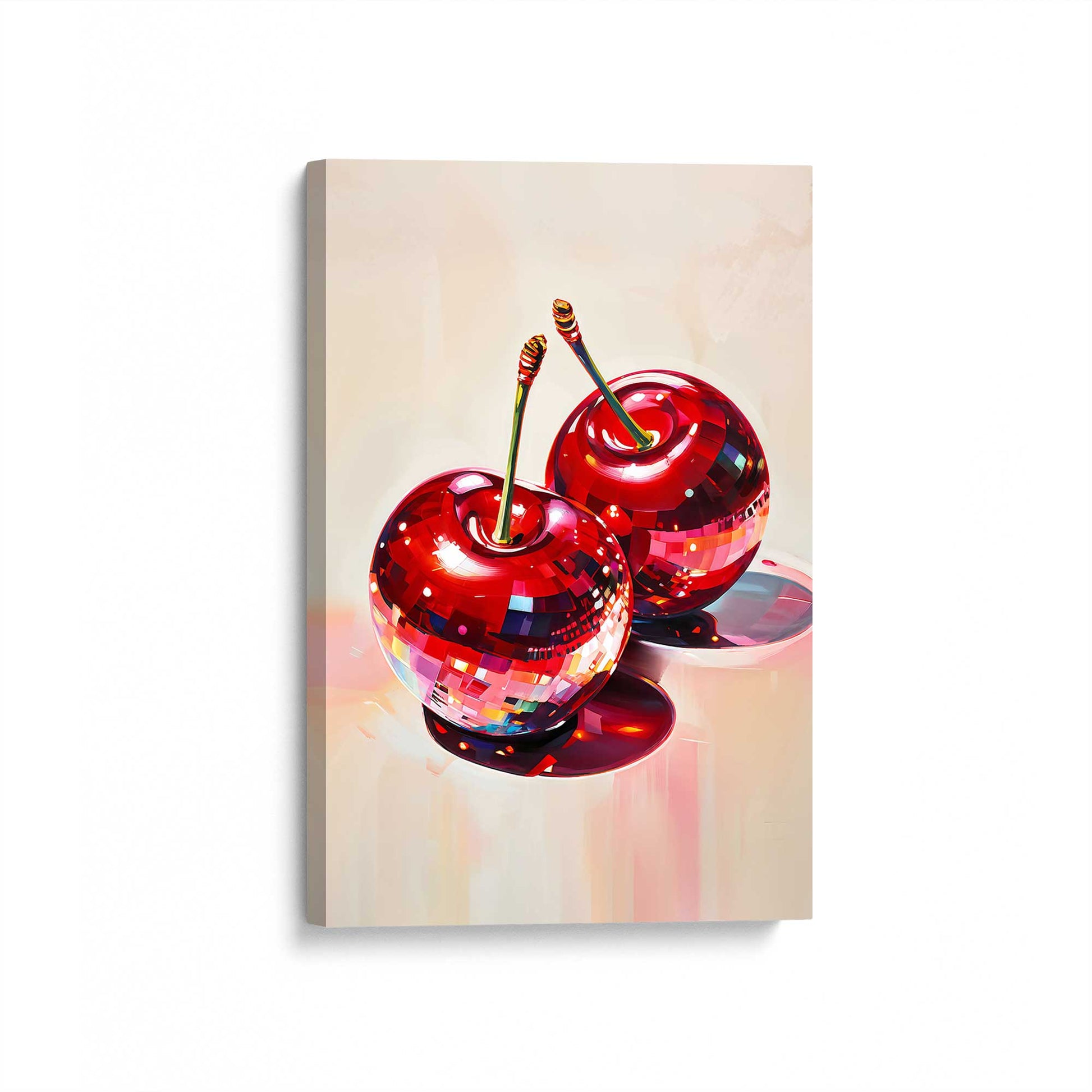 [Color:Stretched Canvas], Picture of art at an angle