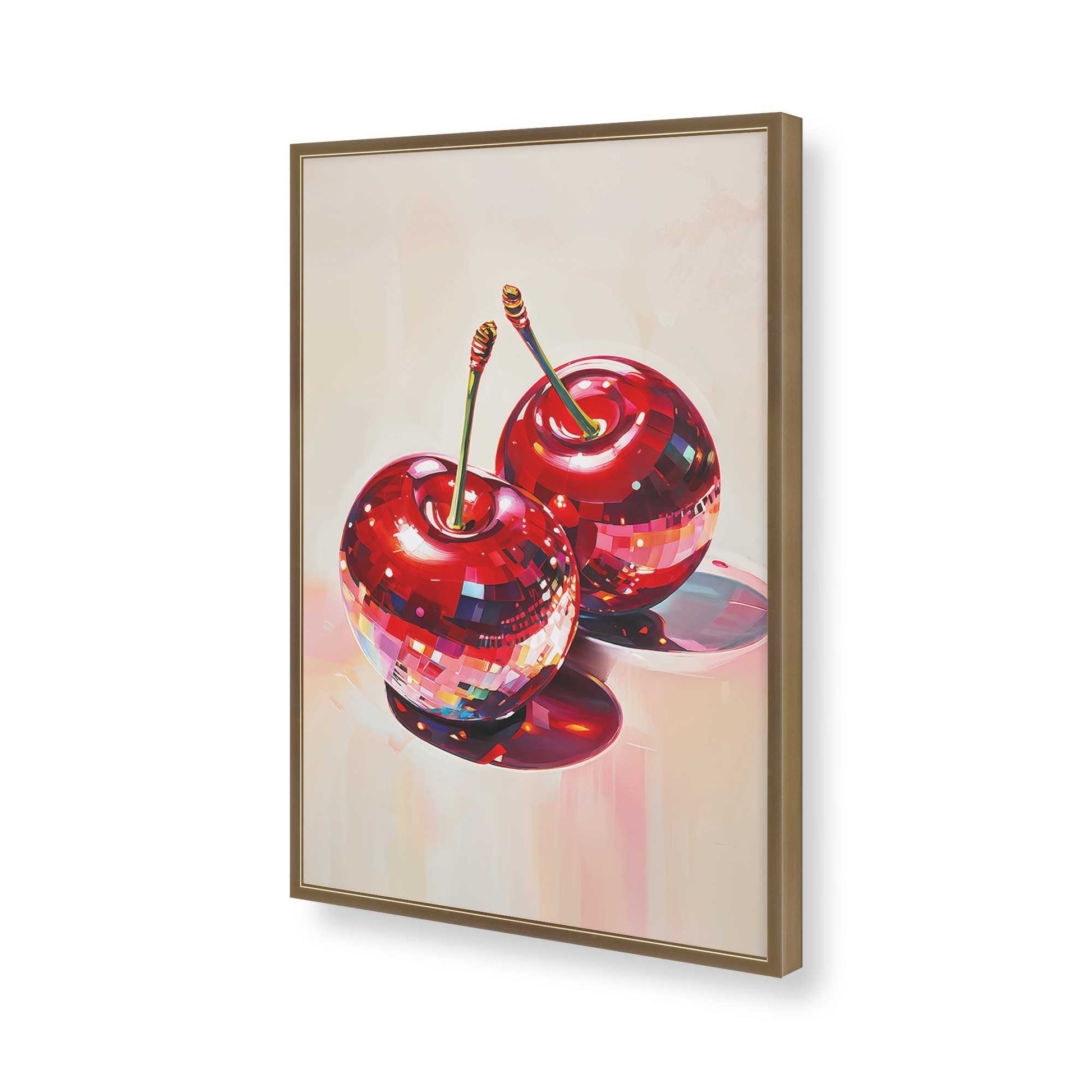 [Color:Brushed Gold], Picture of art in a Brushed Gold frame of the corner