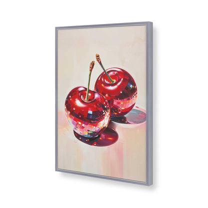 [Color:Polished Chrome], Picture of art in a Polished Chrome frame of the corner