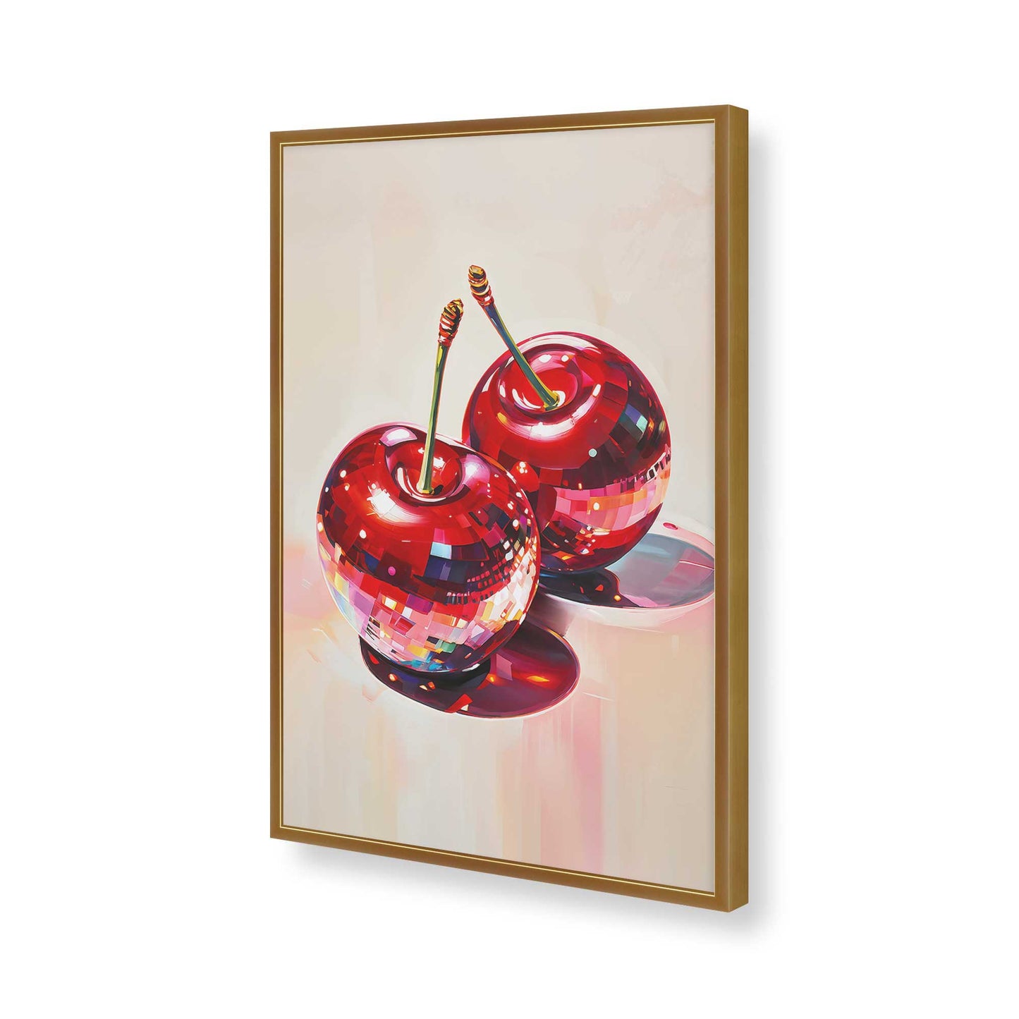 [Color:Polished Gold], Picture of art in a Polished Gold frame of the corner